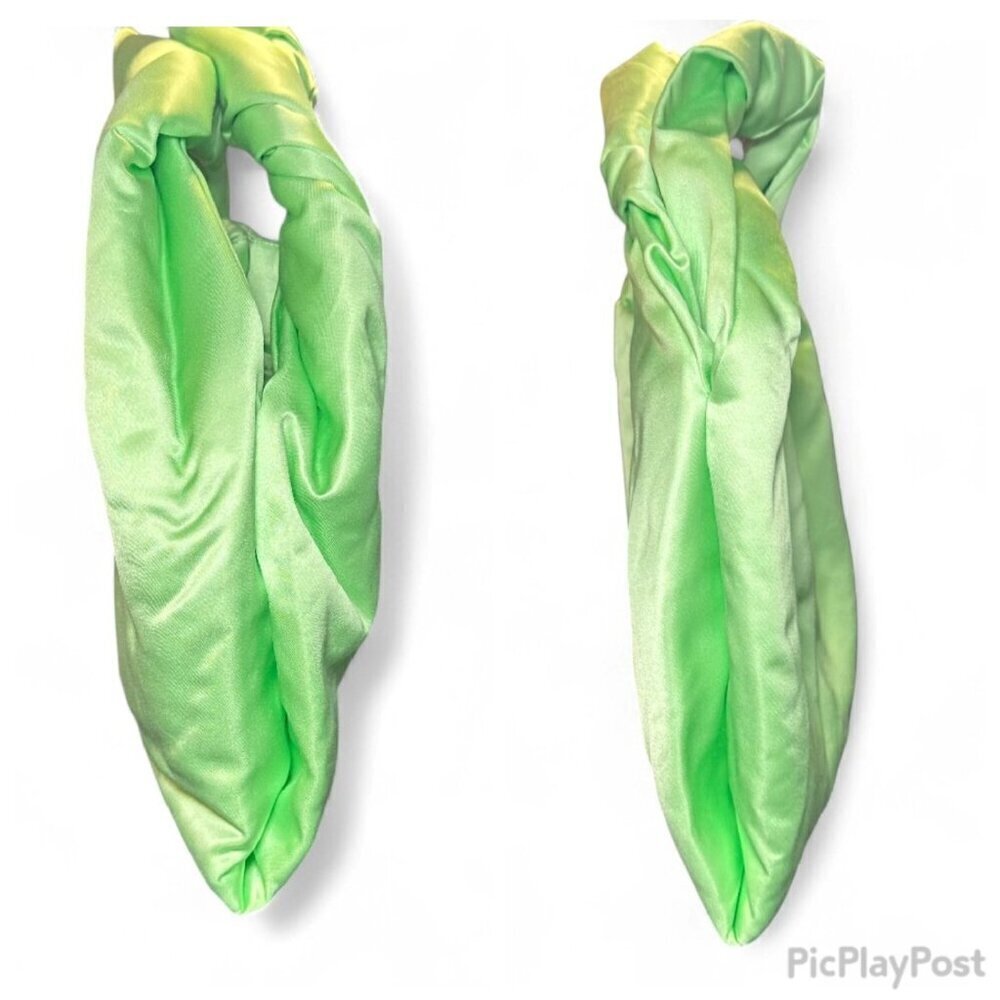 A.L.C Satin Paloma Clutch Bag with Twisted Handles NWT - Grass Green - Picture 16 of 16